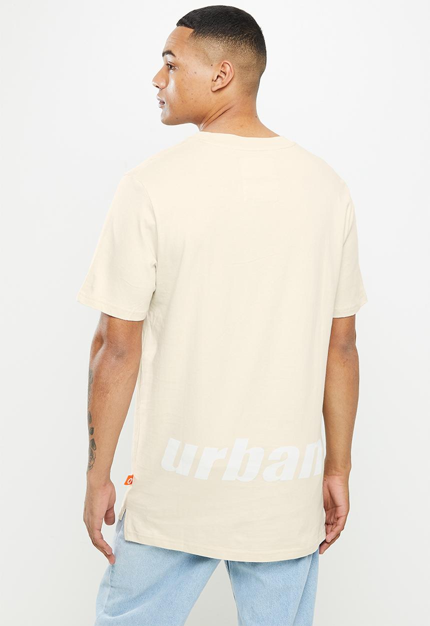 urban° - Urban oversized print  tee - bone