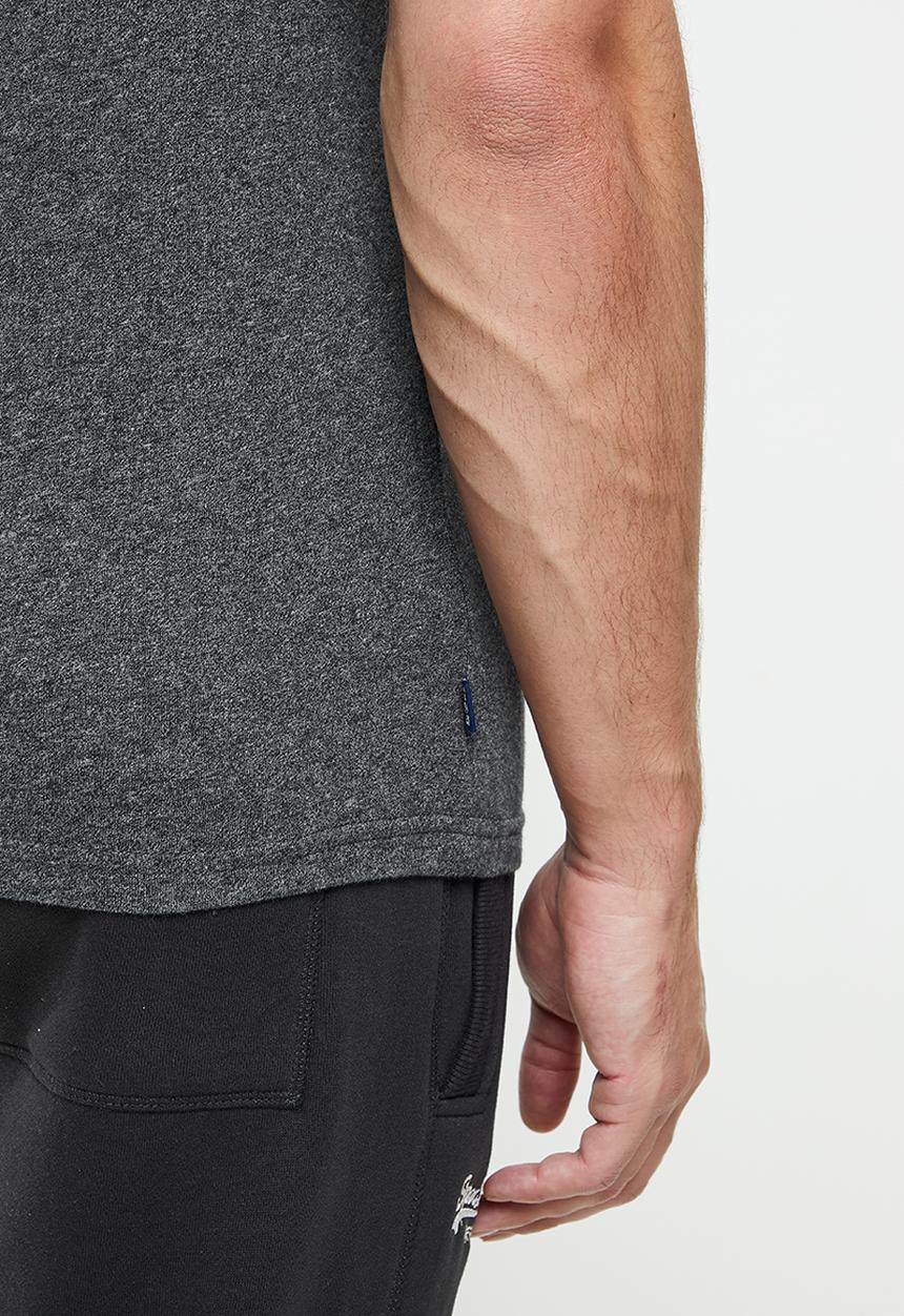Superdry. - Superdry code essential tee - darkest charcoal marl