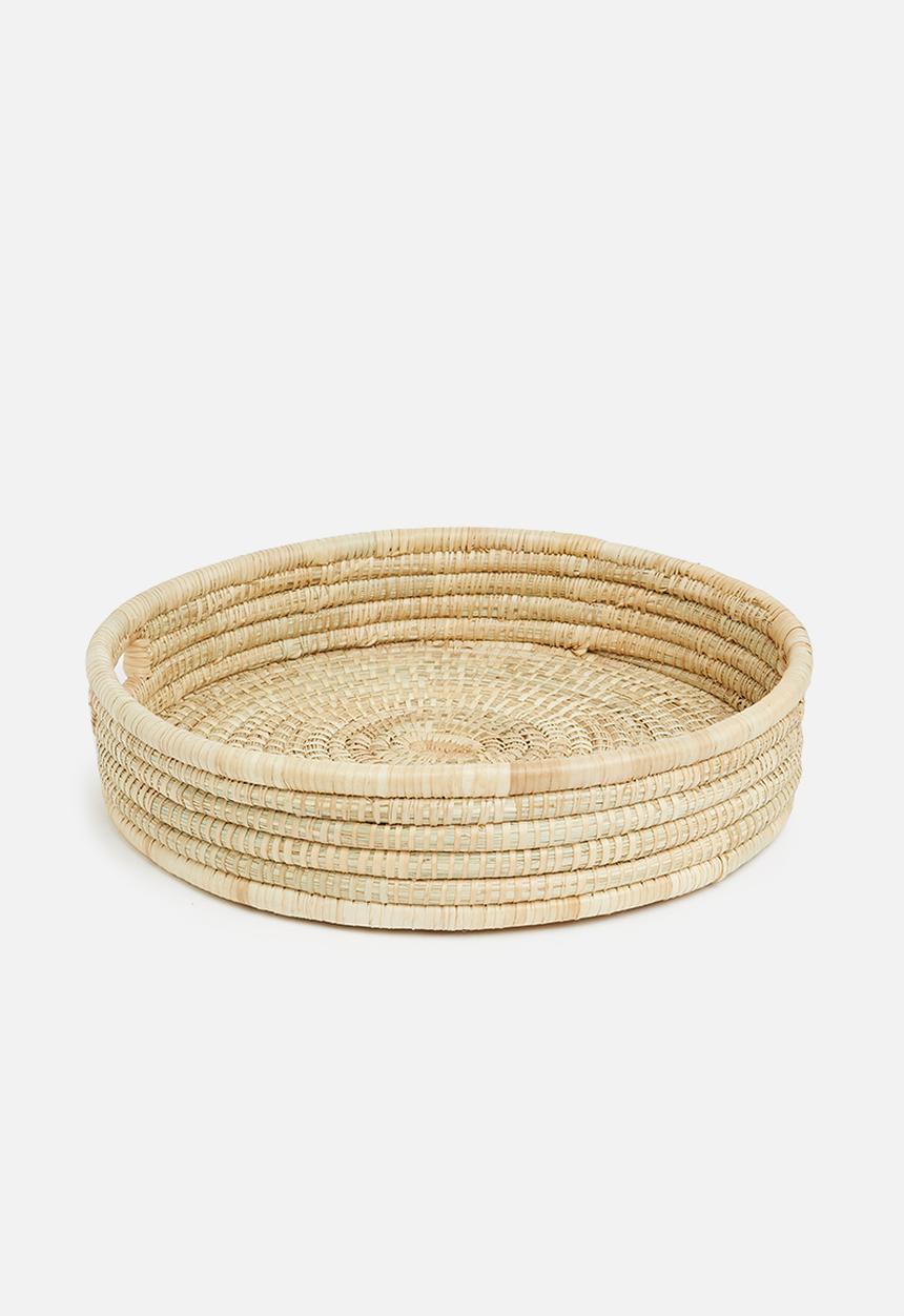 Paarl Basket - Natural round tray - natural