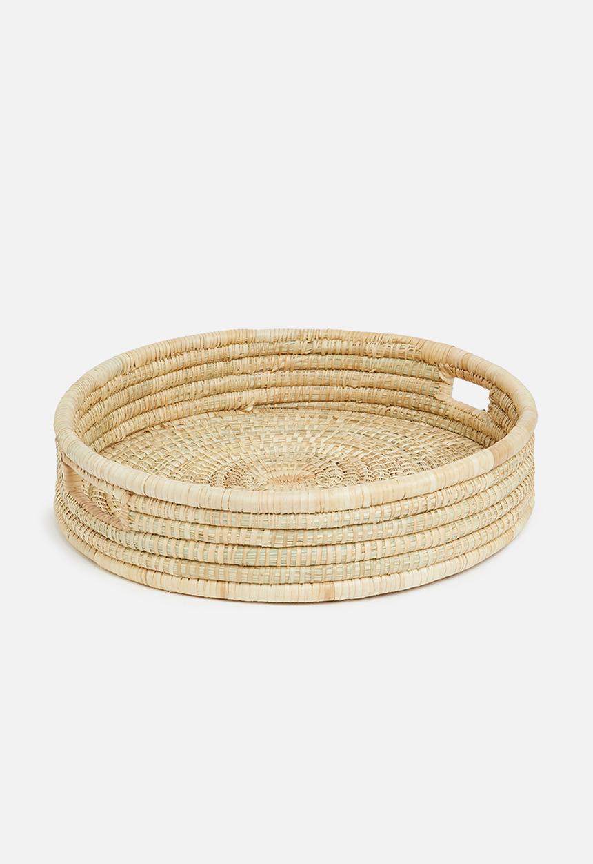 Paarl Basket - Natural round tray - natural
