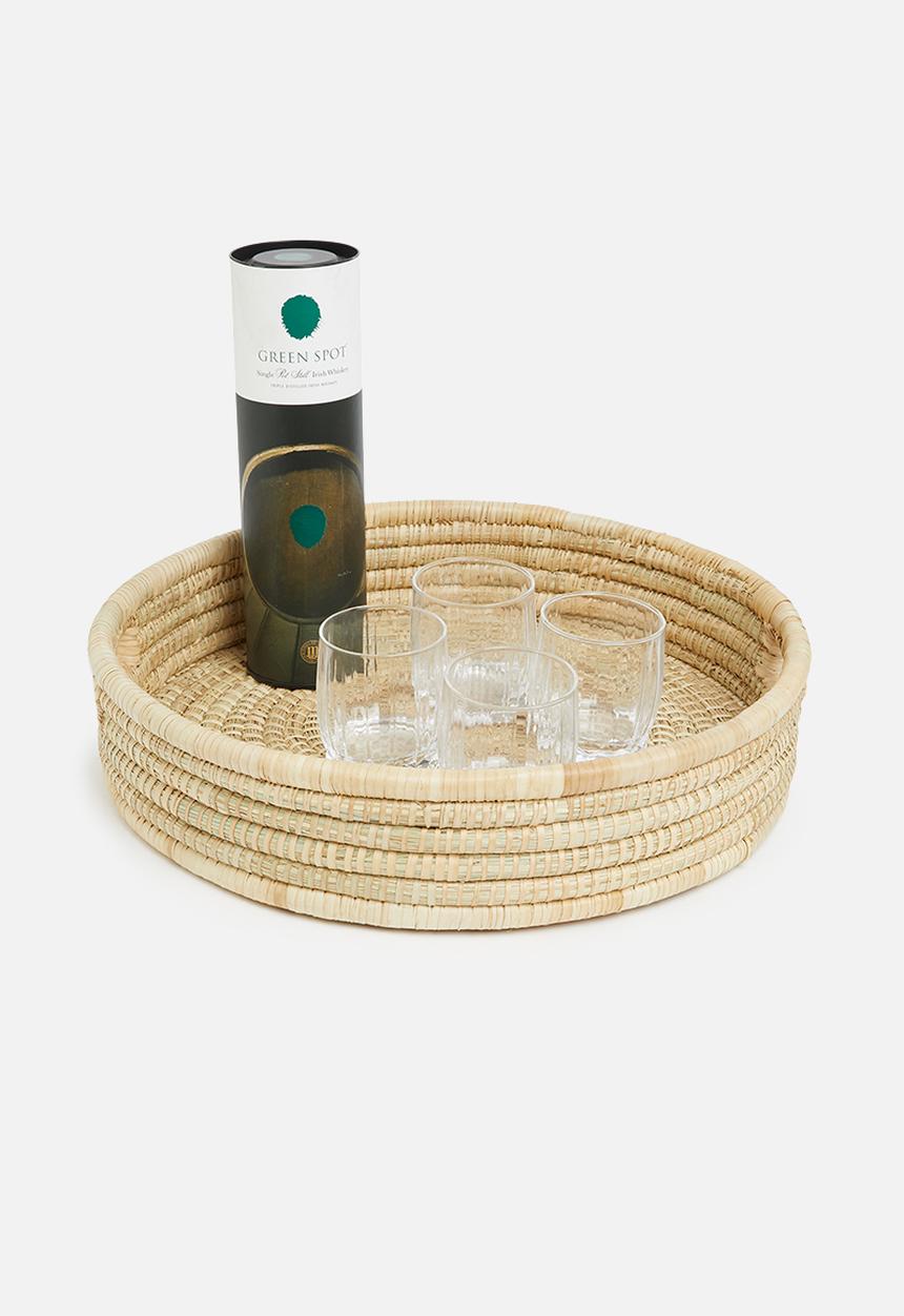 Paarl Basket - Natural round tray - natural