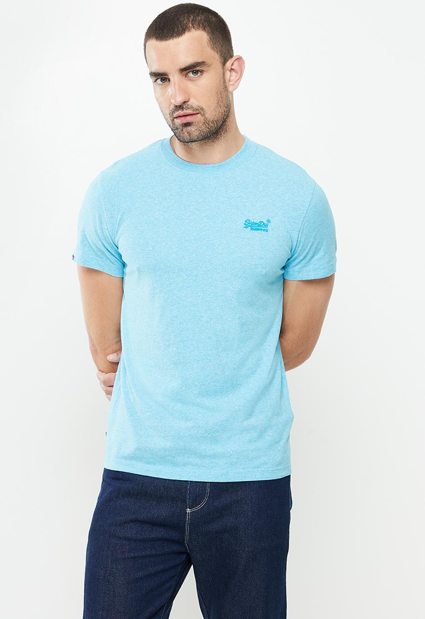 Superdry. - Vintage logo tee - turquoise sea grit
