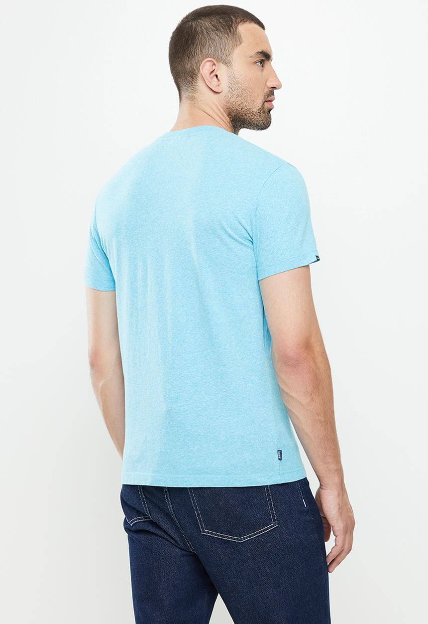 Superdry. - Vintage logo tee - turquoise sea grit