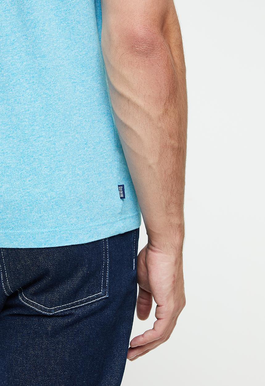 Superdry. - Vintage logo tee - turquoise sea grit