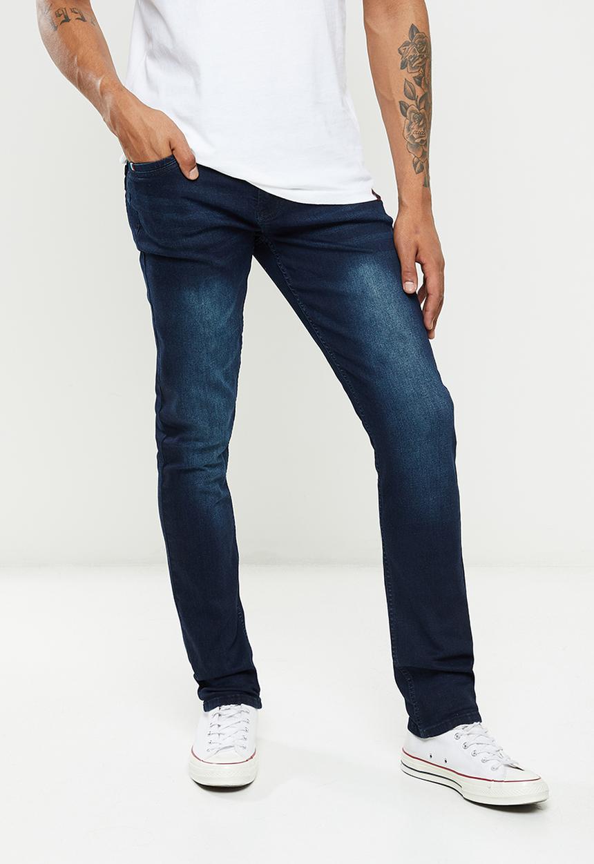 SOVIET - M burton #9 slim leg denim - blue black