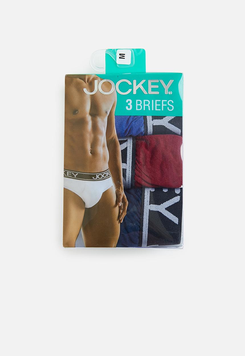 Jockey - 3 pack plain jockey briefs - multi