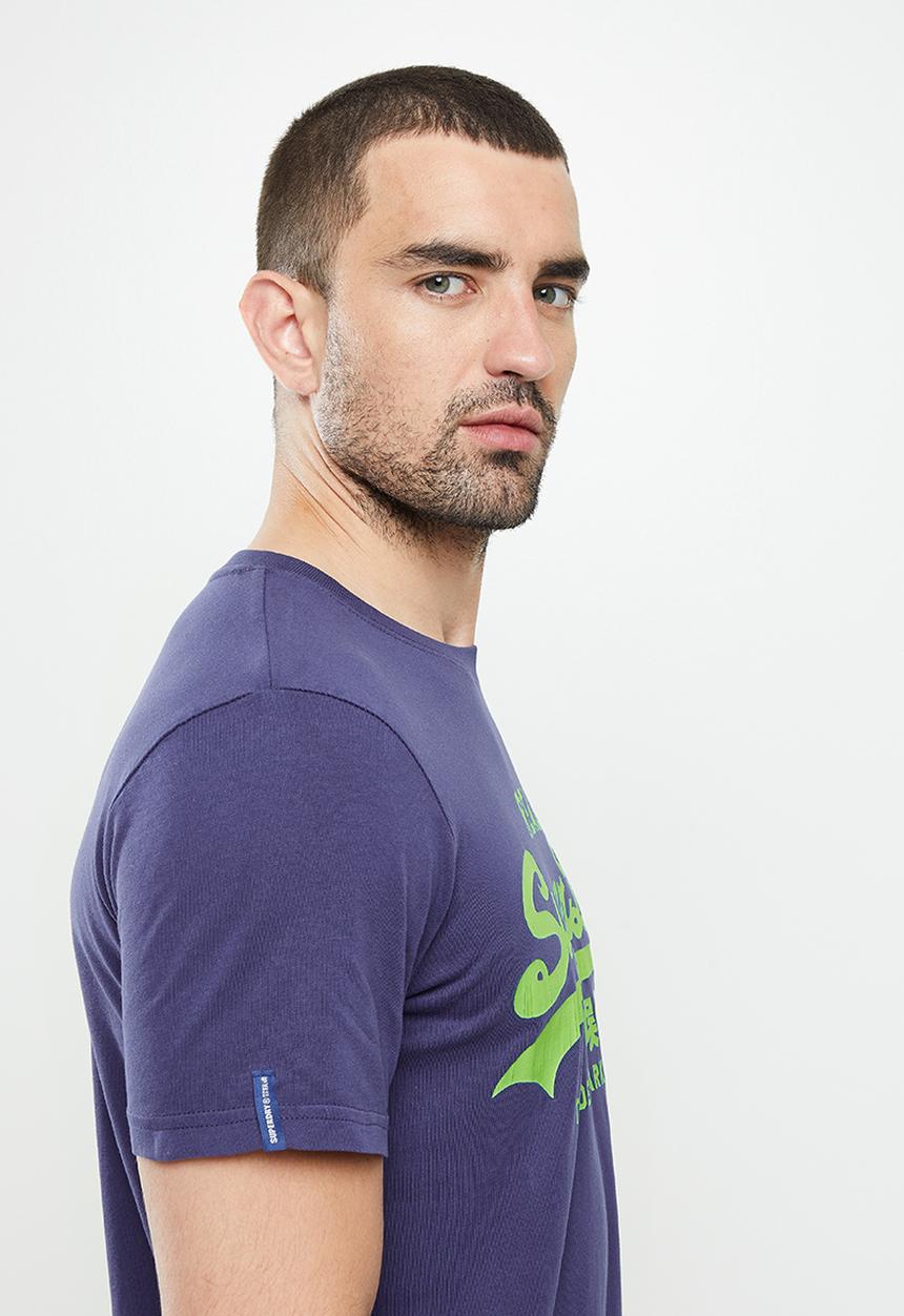 Superdry. - Vl T-shirt - frontier blue
