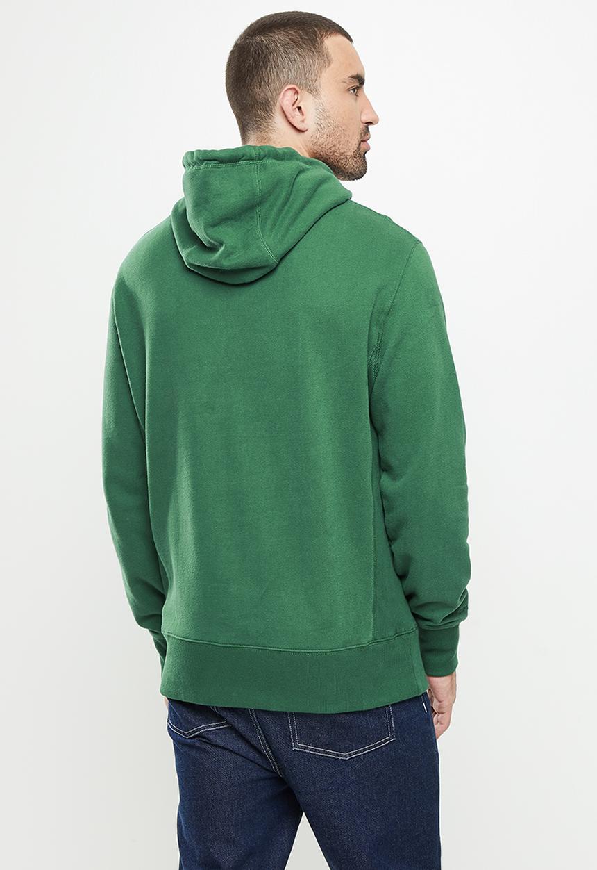 Superdry. - Superdry code essential hood - dark green