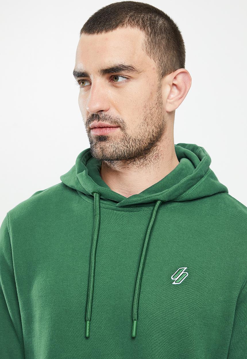 Superdry. - Superdry code essential hood - dark green