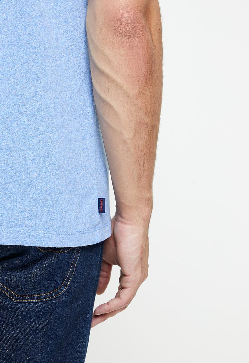 Superdry. - Vintage ringer tee - halifax blue grit