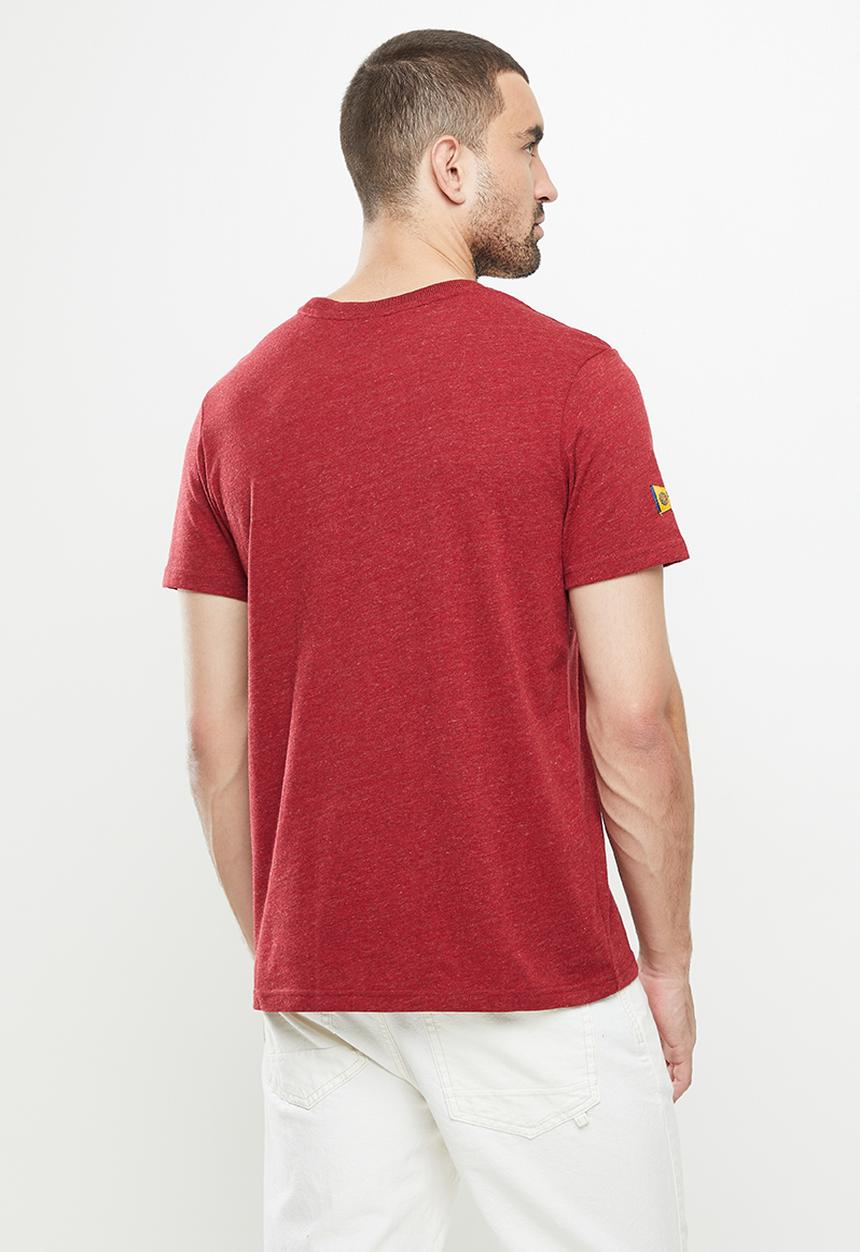 Superdry. - Vl source tee - rhubarb marl
