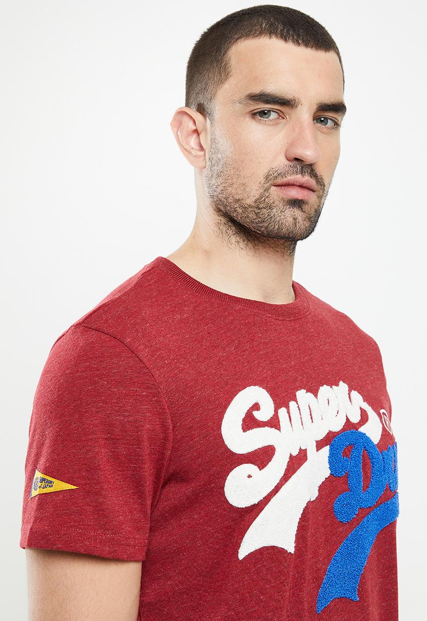 Superdry. - Vl source tee - rhubarb marl