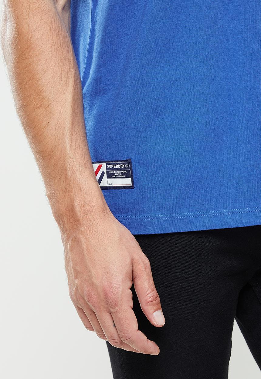 Superdry. - Superdry code essential tee - royal