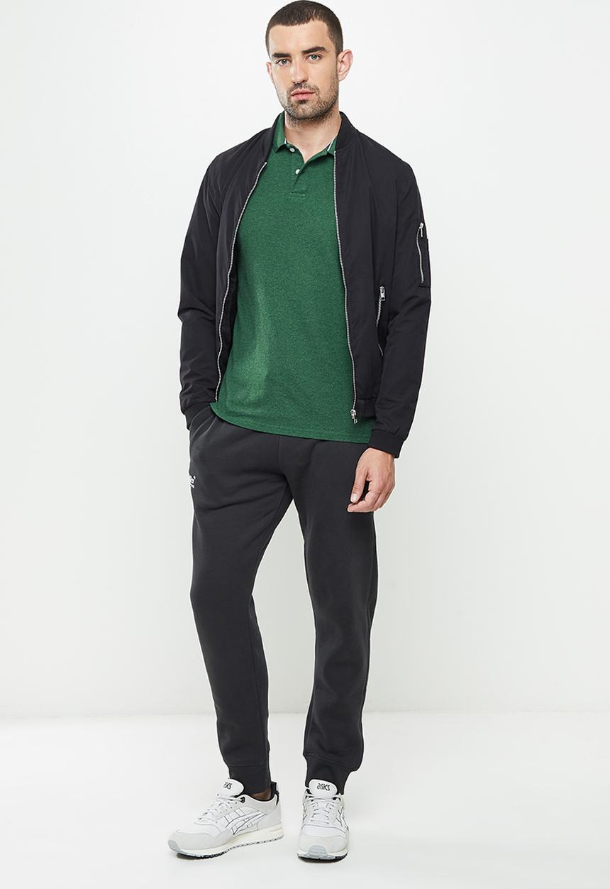 Superdry. - Classic pique polo - heritage pine green