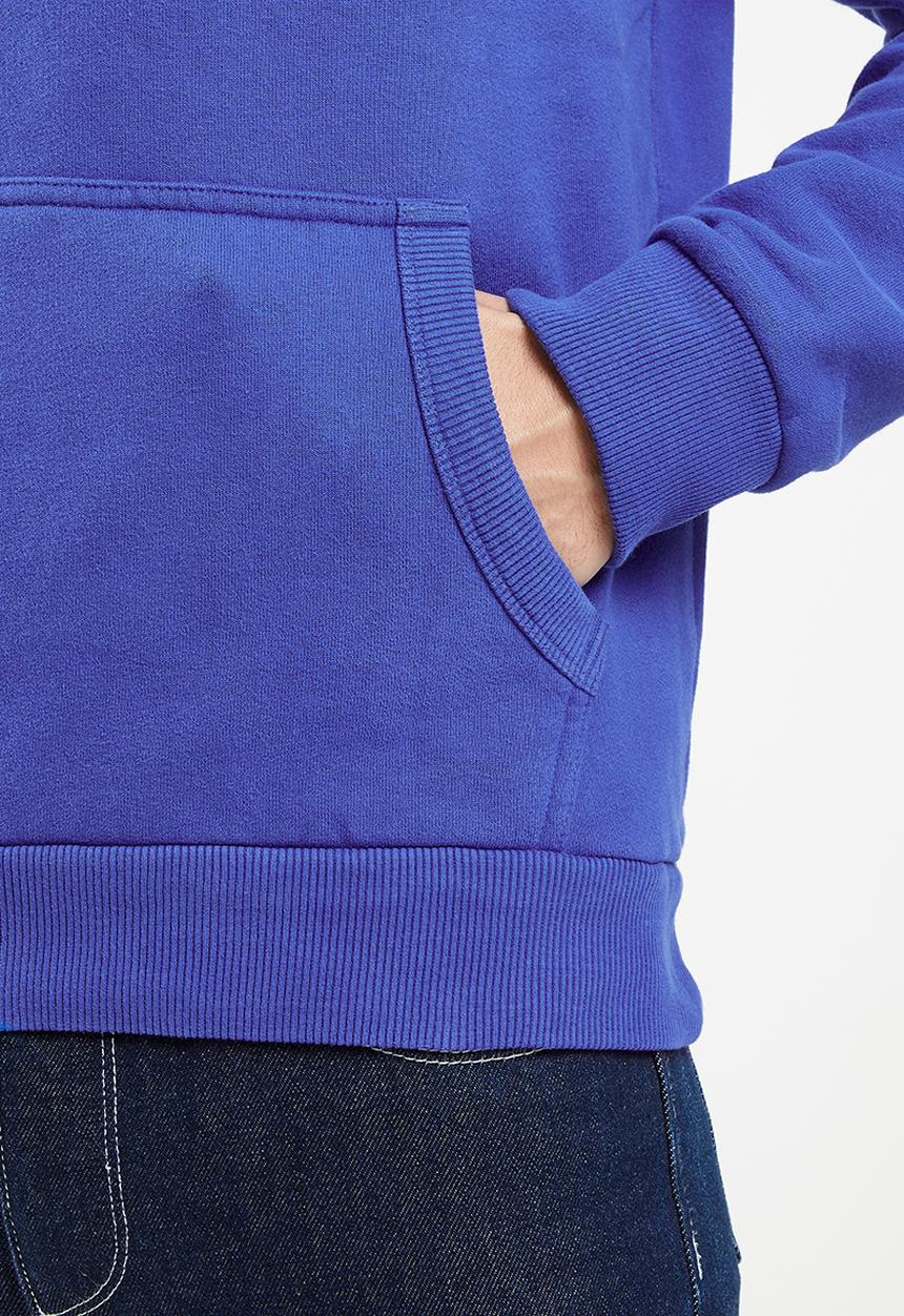 Superdry. - Script style col hood - mazarine blue