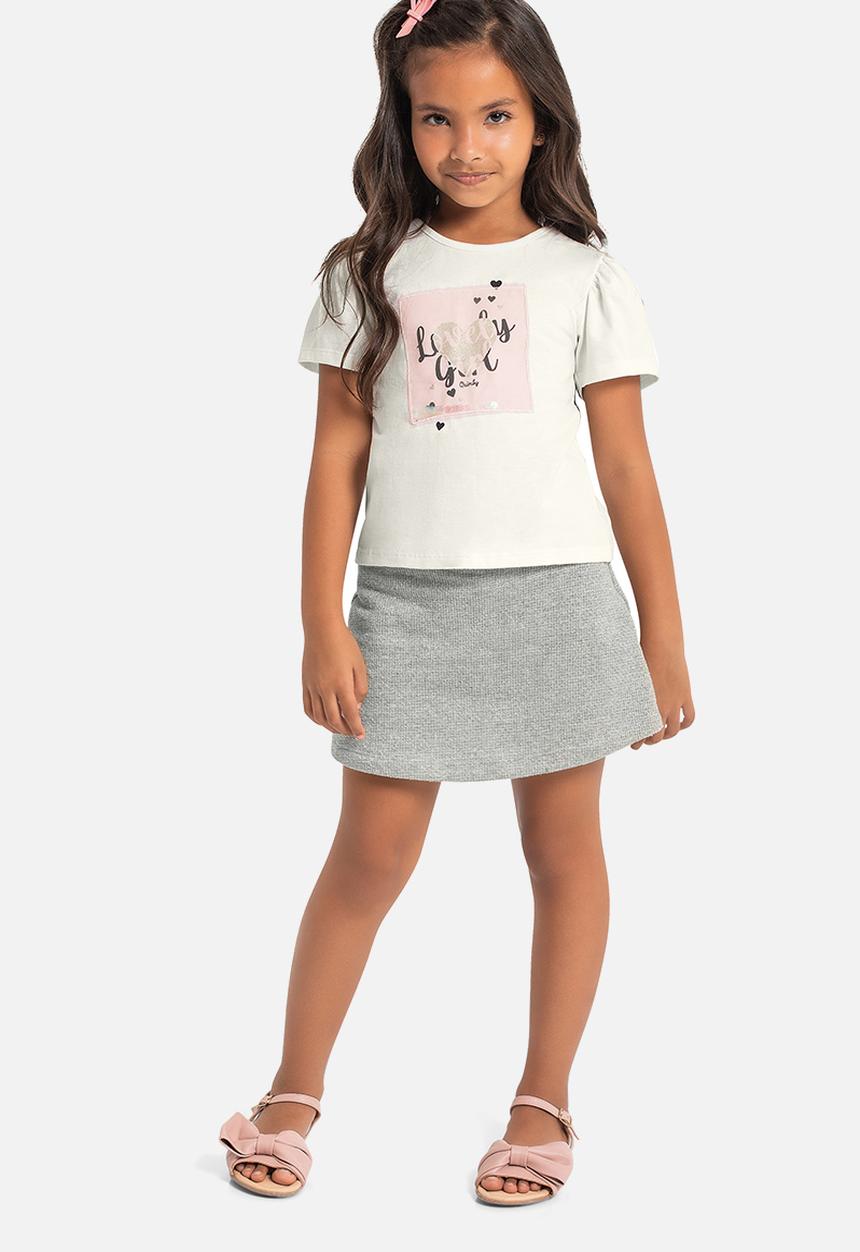 Quimby - Single jersey blouse - off white