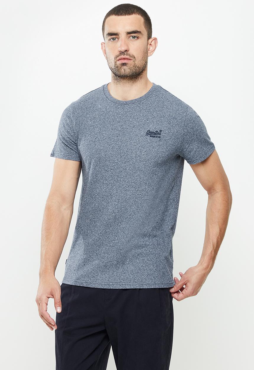 Superdry. - Vintage logo tee - frosted navy grit