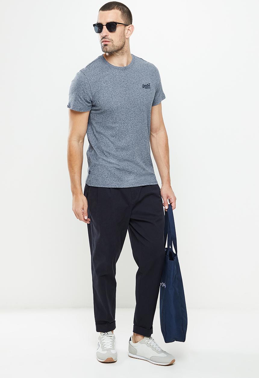 Superdry. - Vintage logo tee - frosted navy grit