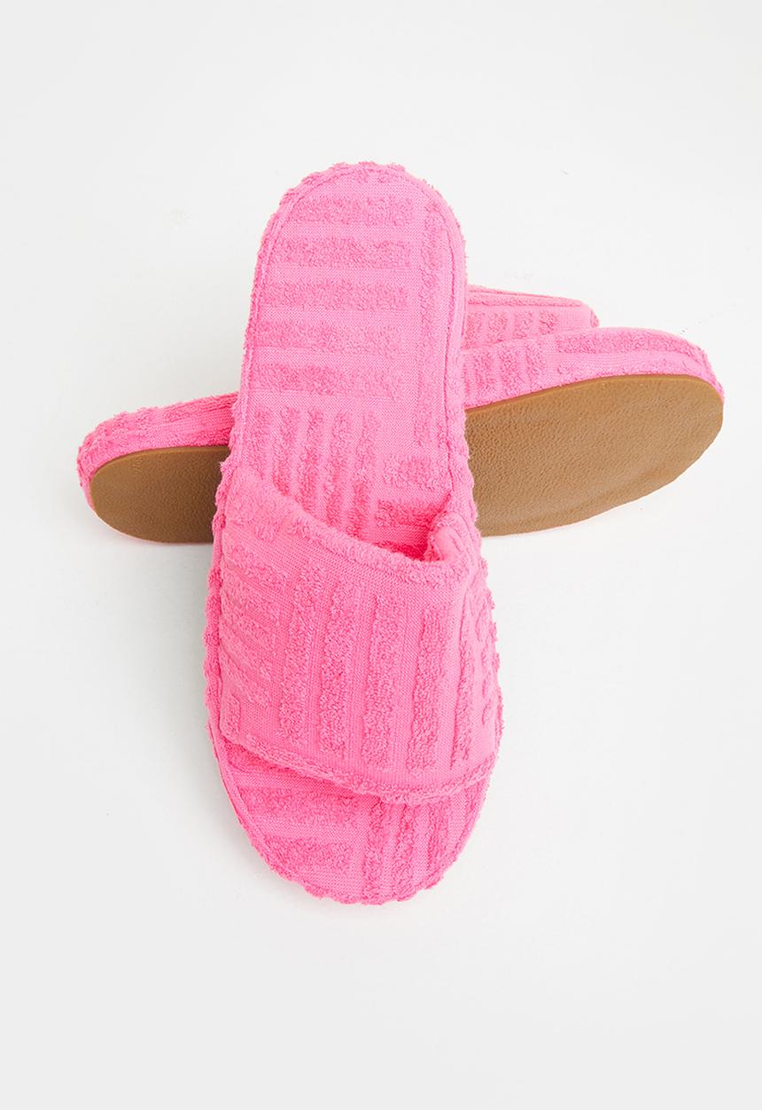 Public Desire - Juicy terry towelling slider - pink