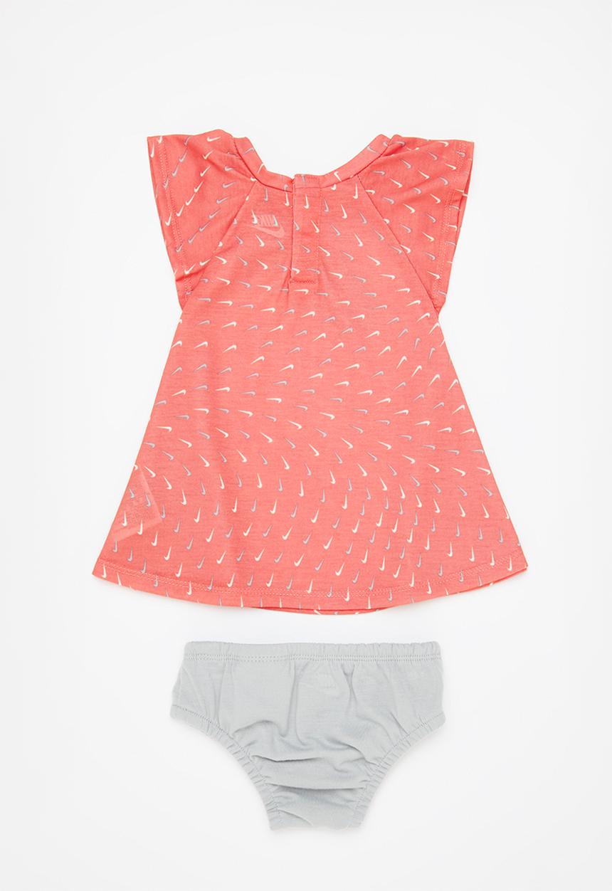 Nike - Nike girls essentials + dress - pink & light grey 