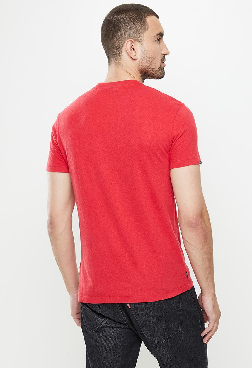 Superdry. - Vintage logo tee - work red marl