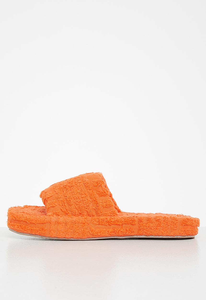 Public Desire - Juicy terry towelling slider - orange