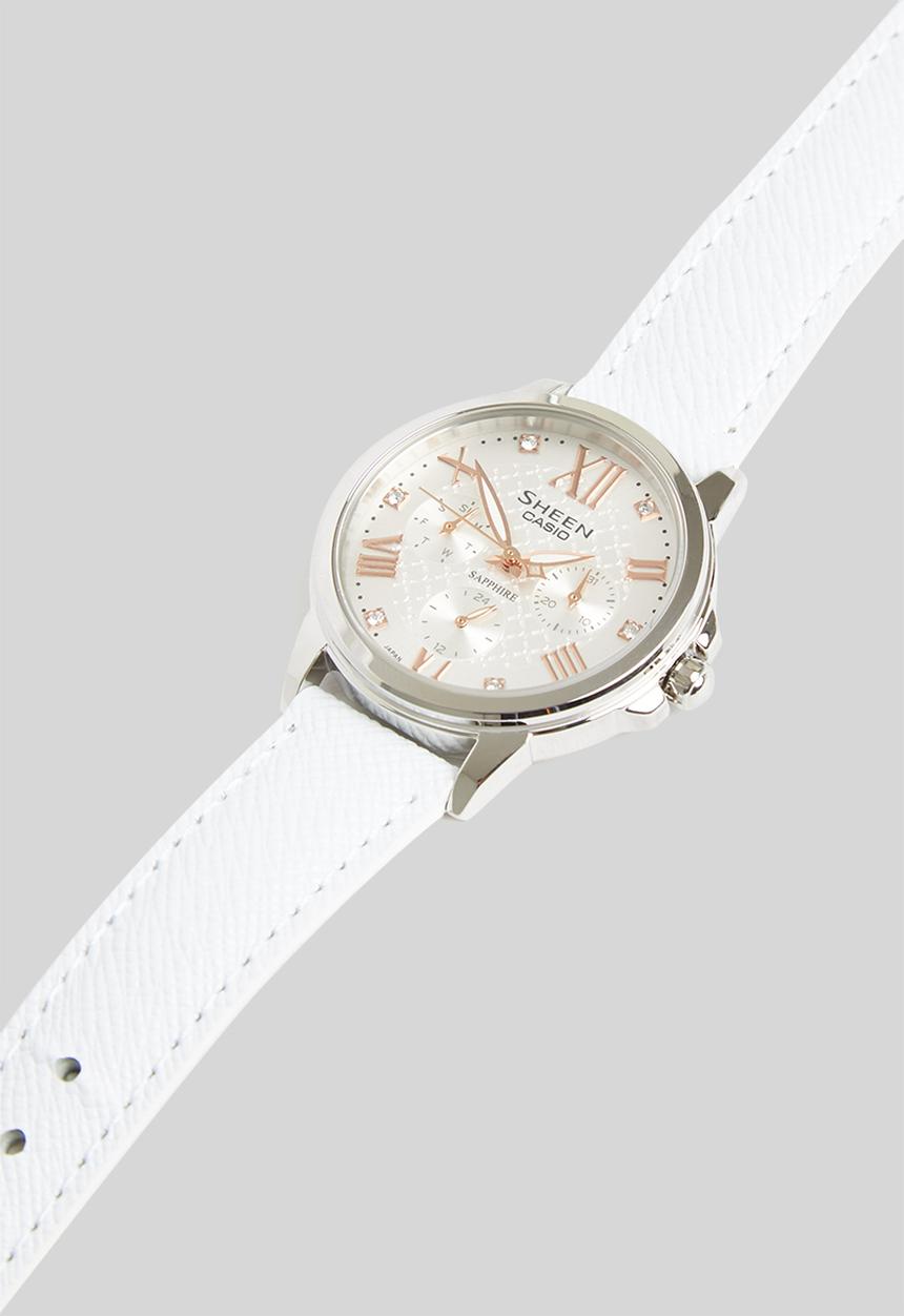 Casio - Sheen white leather - white