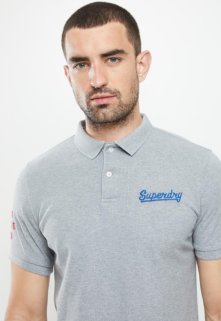 Superdry. - Superstate polo - grey marl
