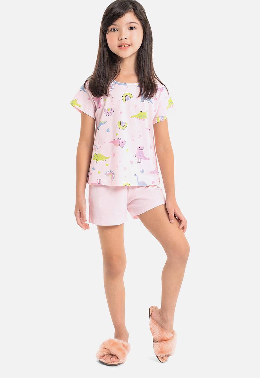 Quimby - Blouse and shorts pyjama - light pink