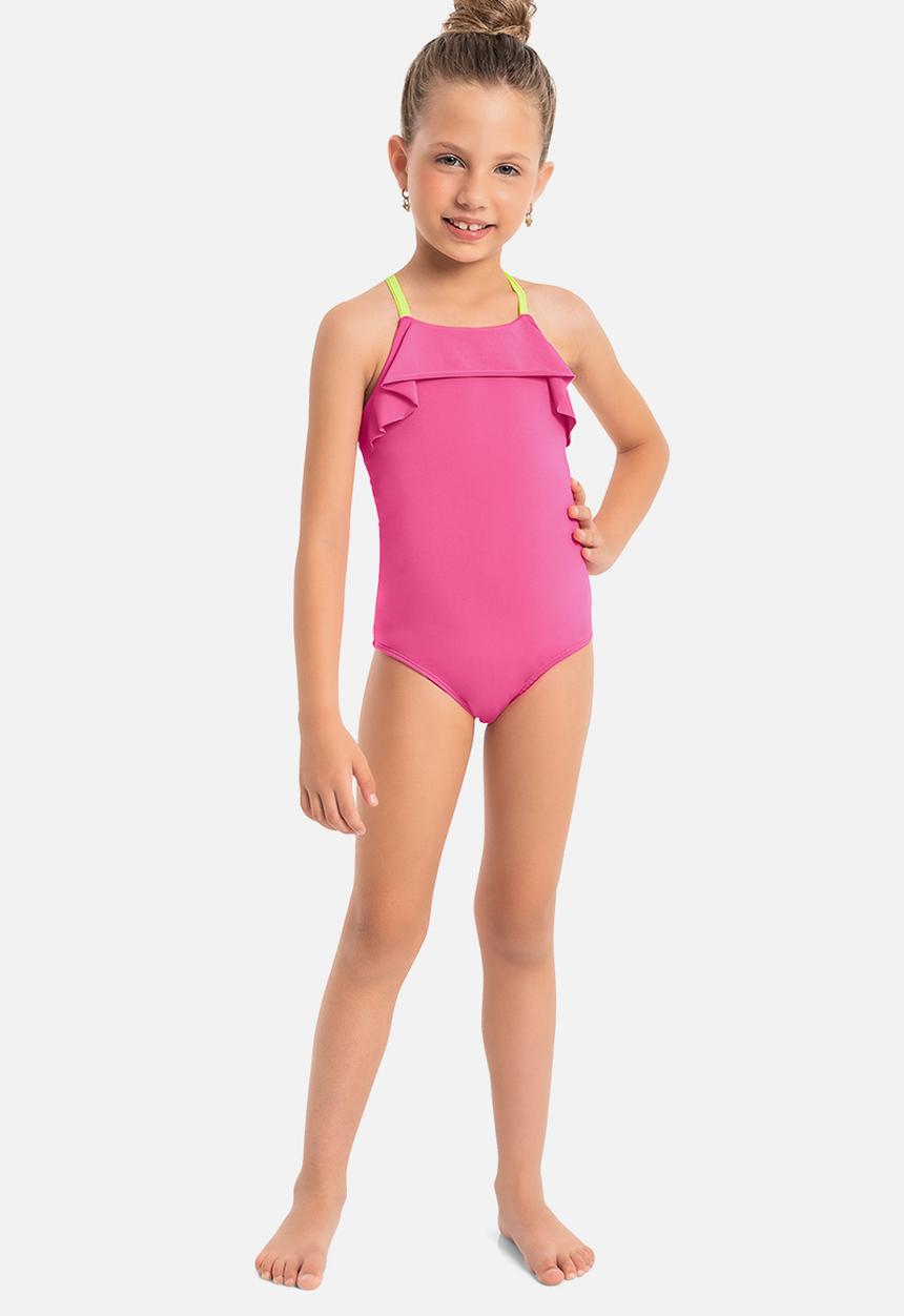 Quimby - Sun protection swimsuit - dark pink