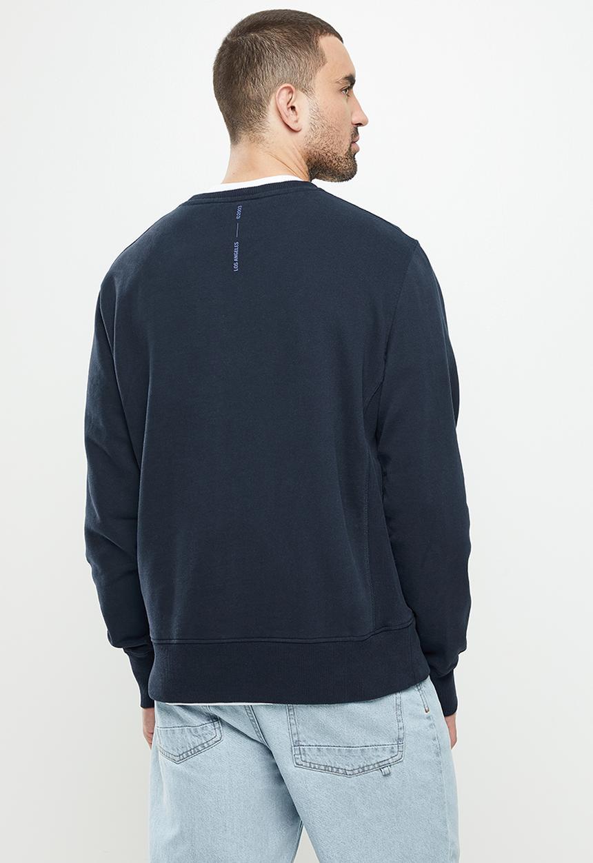 Superdry. - Corporate logo crew - eclipse navy