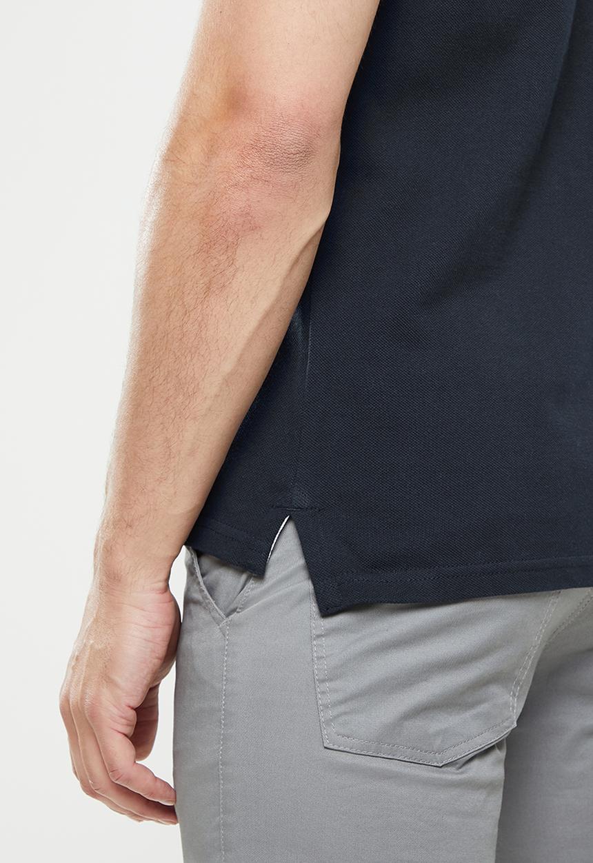 Superdry. - Classic short sleeve polo - eclipse navy