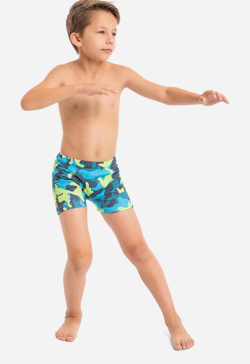 Quimby - Upf 50+ sun protection swim trunks - blue