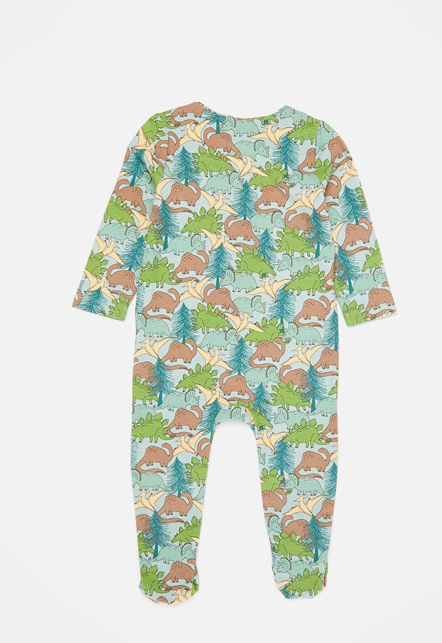 Cotton On - 2 pack long sleeve zip romper -  stone & taupe brown