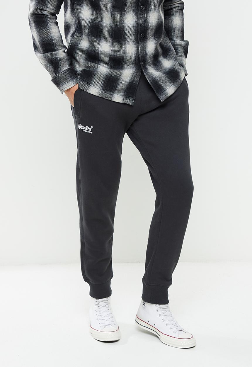 Superdry. - Vintage logo jogger - vintage wash black