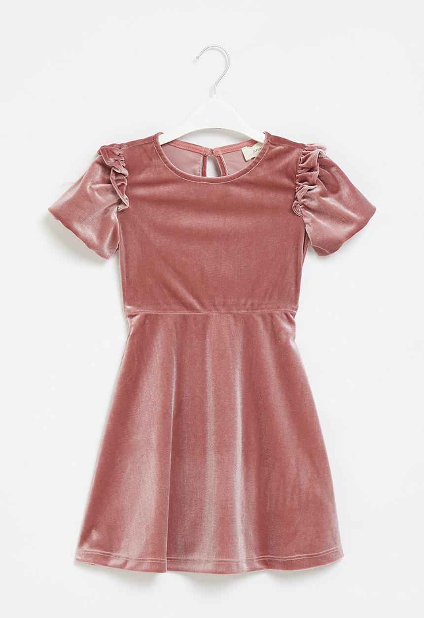Superbalist Kids - Velour dress - pink