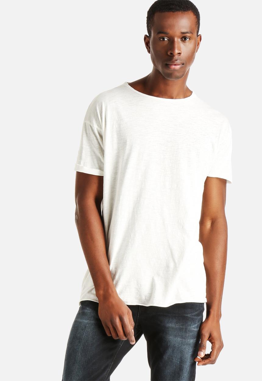 NUDIE - Raw Hem T-shirt Slub