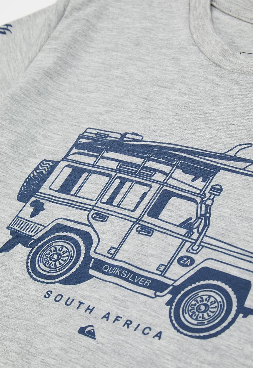 Quiksilver - South africa missions short sleeve tee boy - grey heather