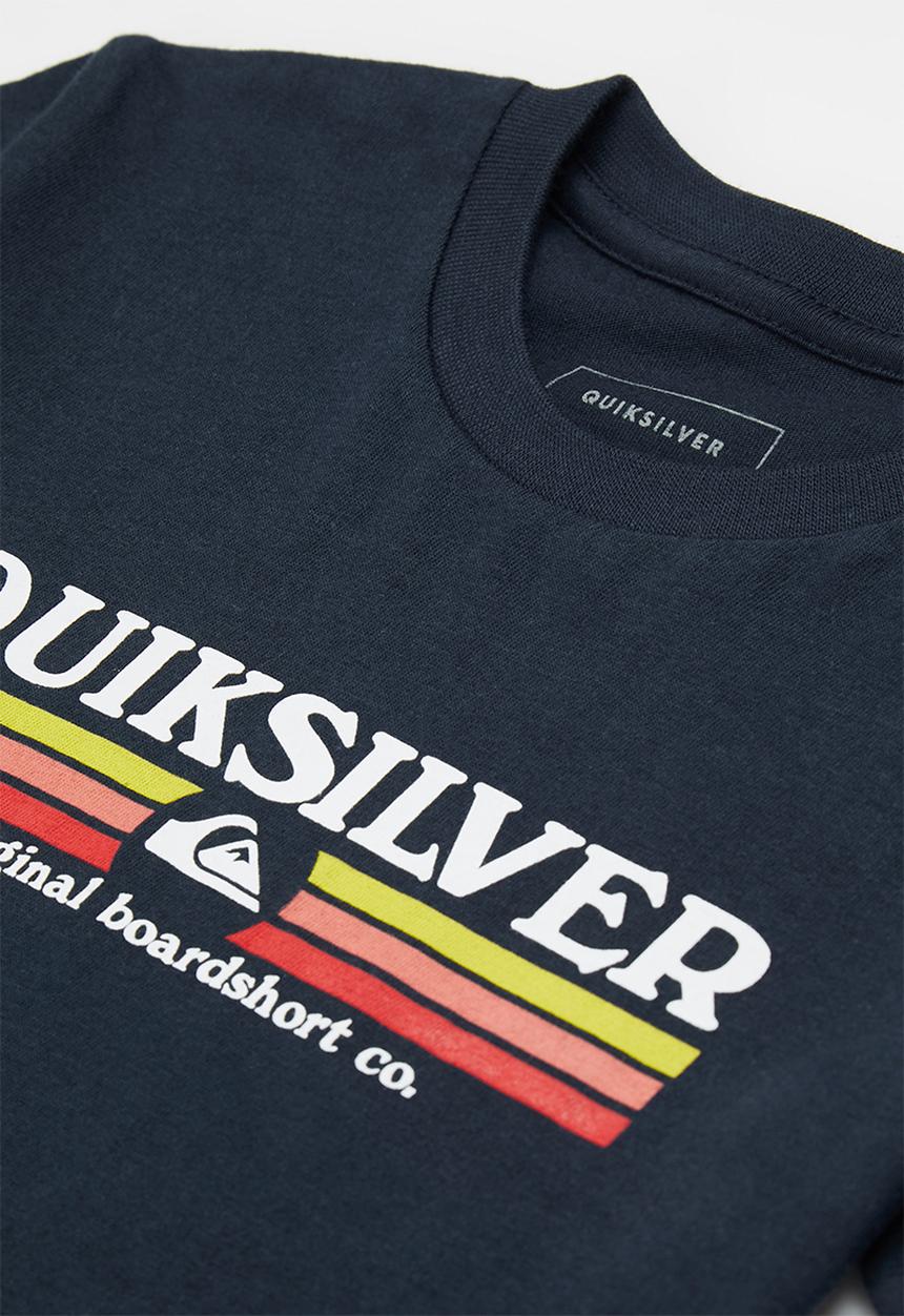 Quiksilver - Lined up short sleeve boy - navy blazer