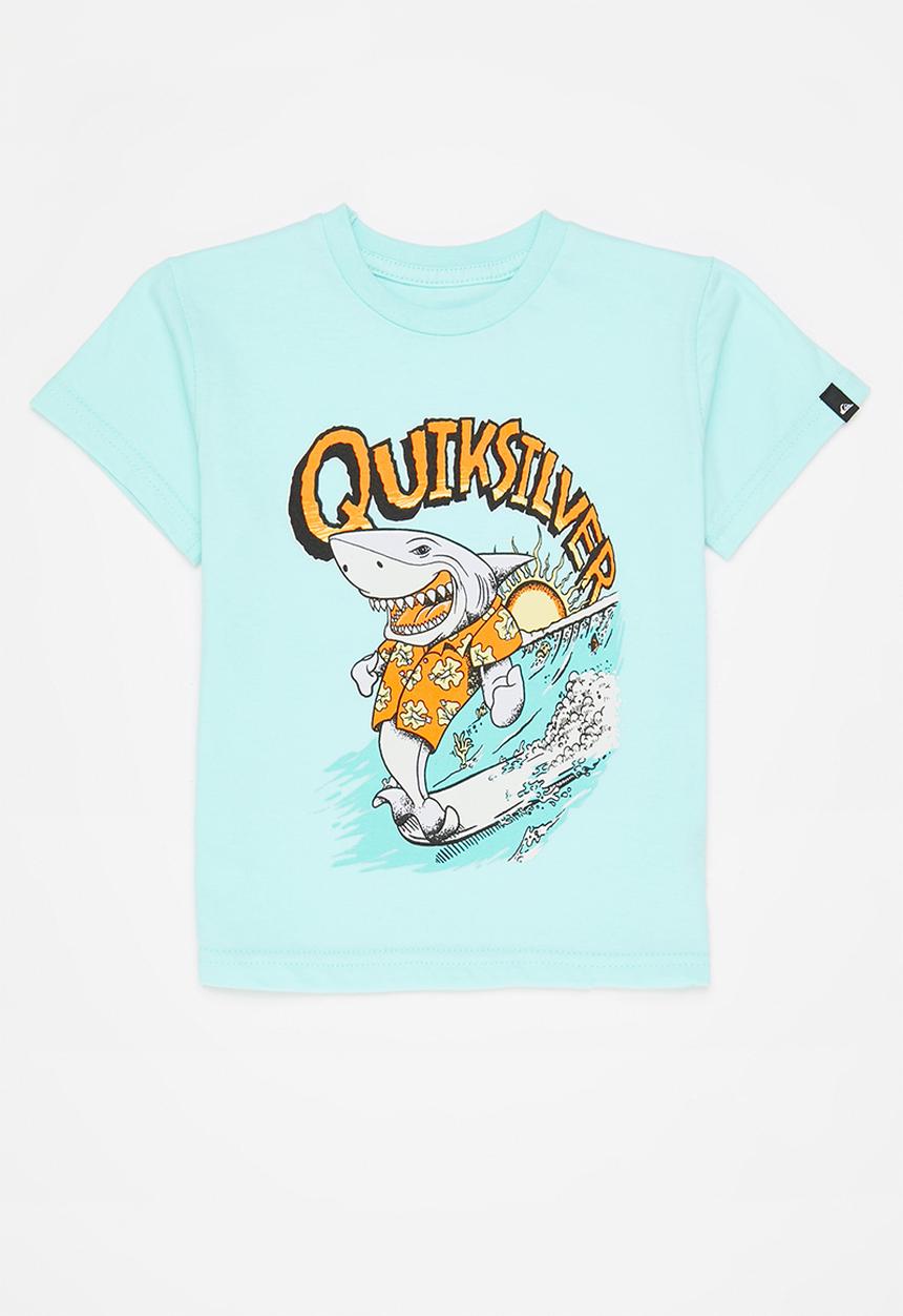 Quiksilver - Shark smile short sleeve boy - angel blue