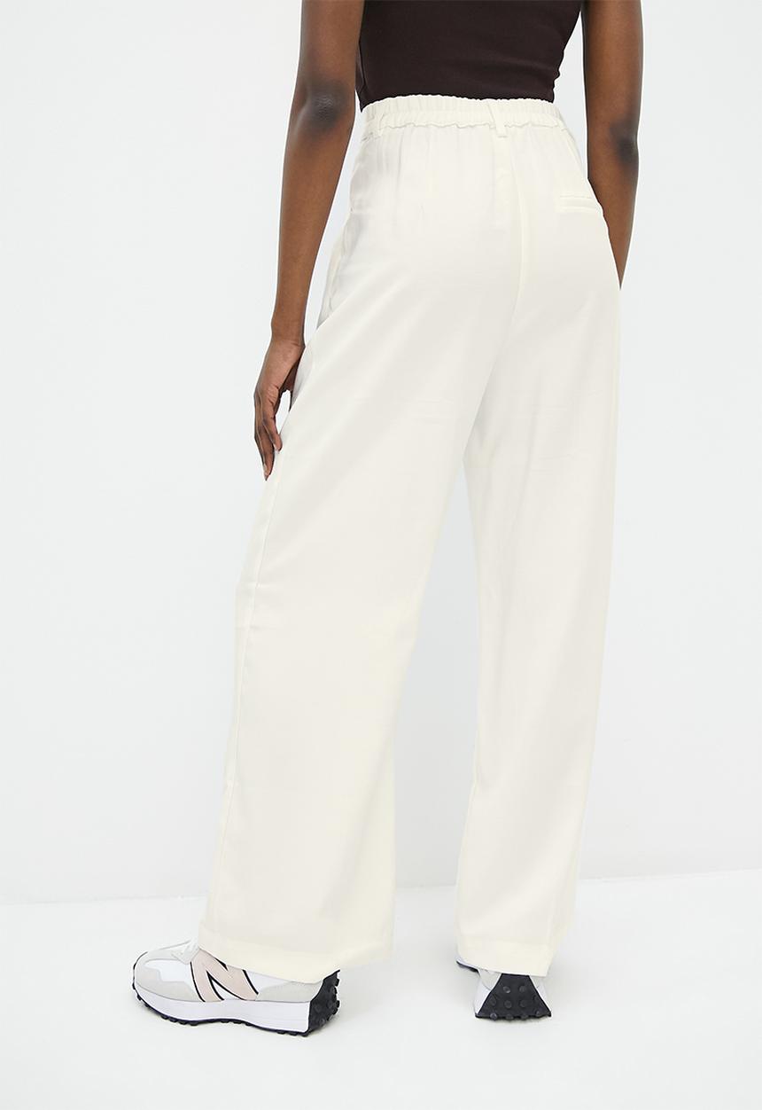Superbalist - Wide leg trousers  - ecru