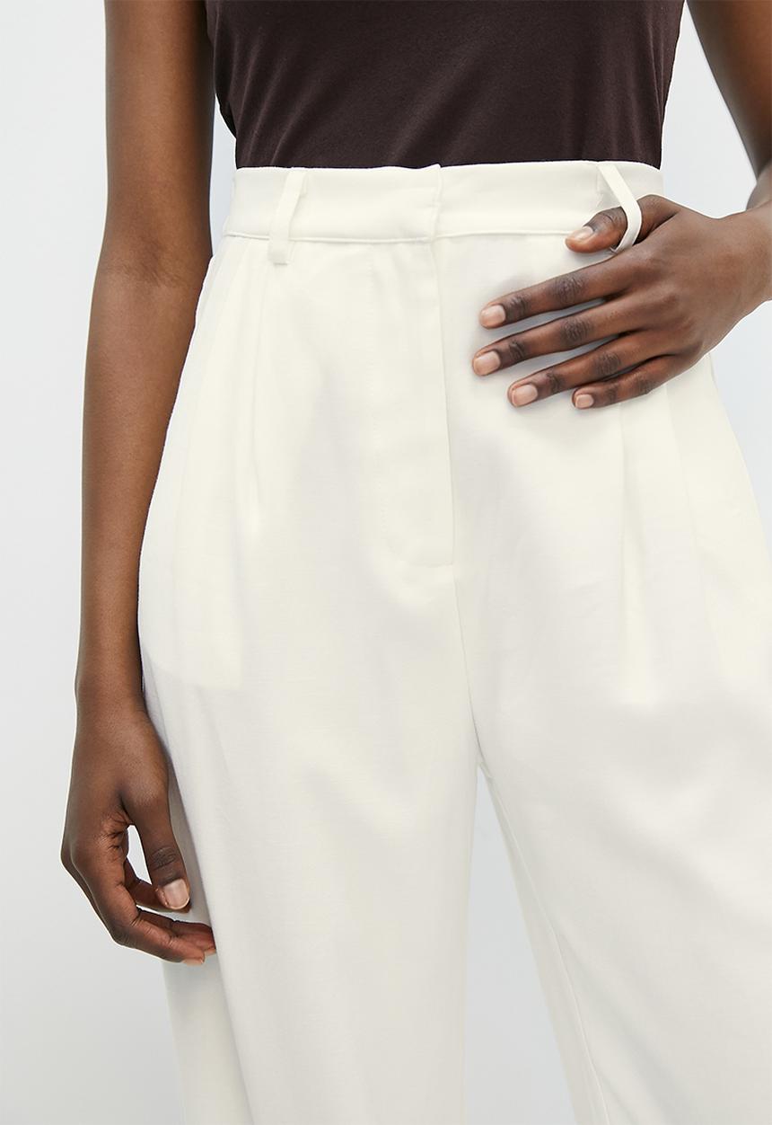 Superbalist - Wide leg trousers  - ecru