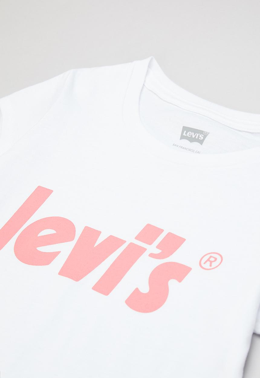 Levi’s® - Levi's girls basic tee shirt with poster - white