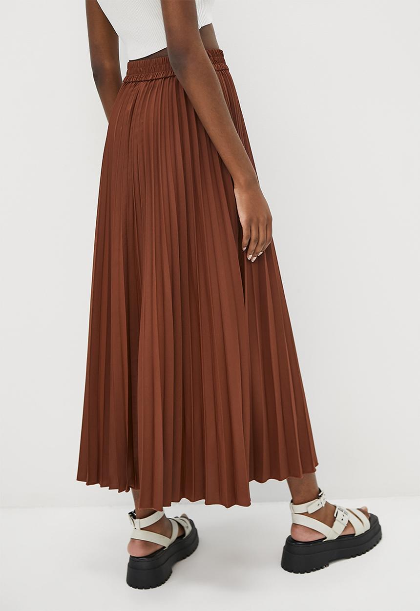 Superbalist - Maxi pleat  - choc