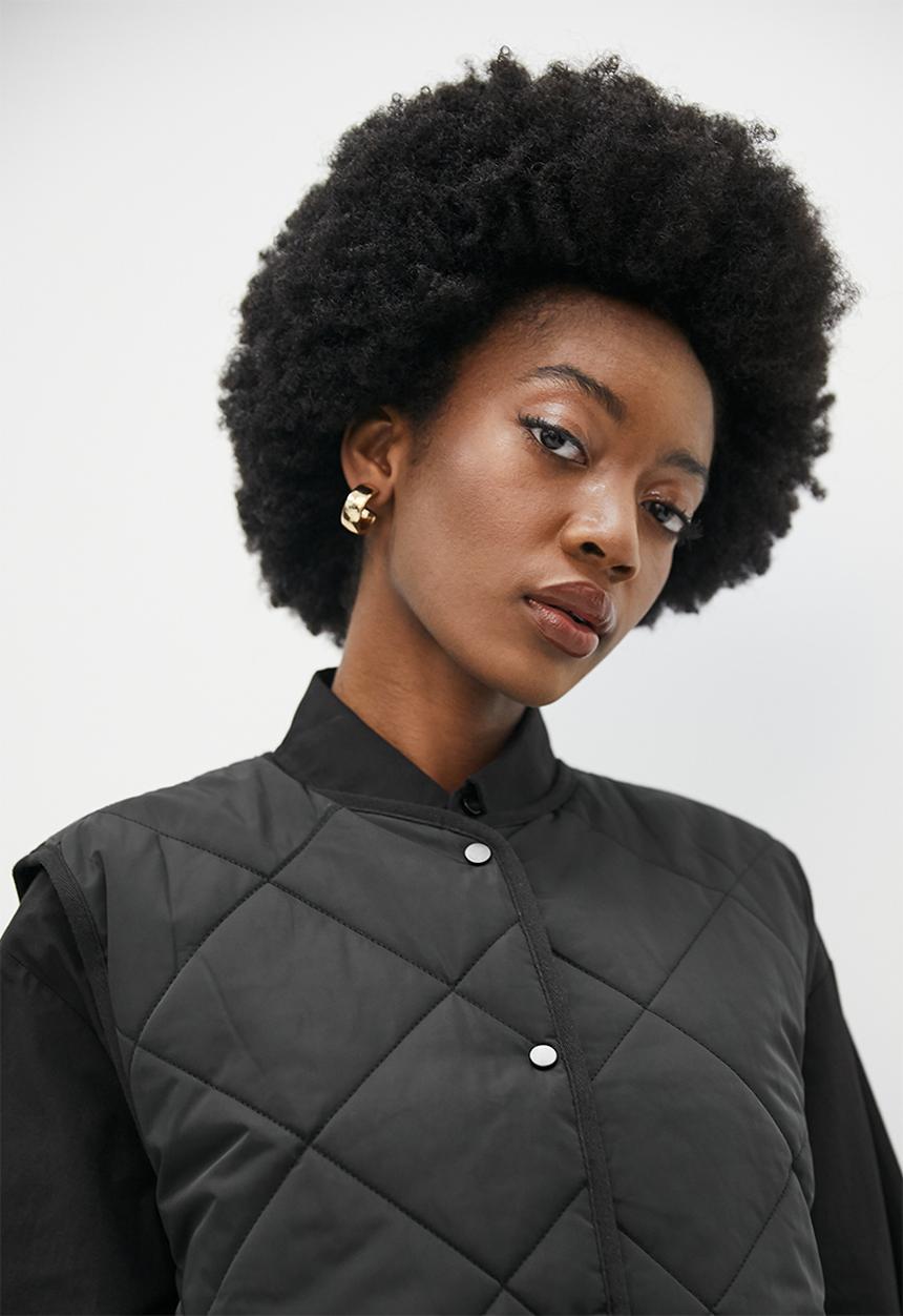 Superbalist - Quilted puffer gilet - black 