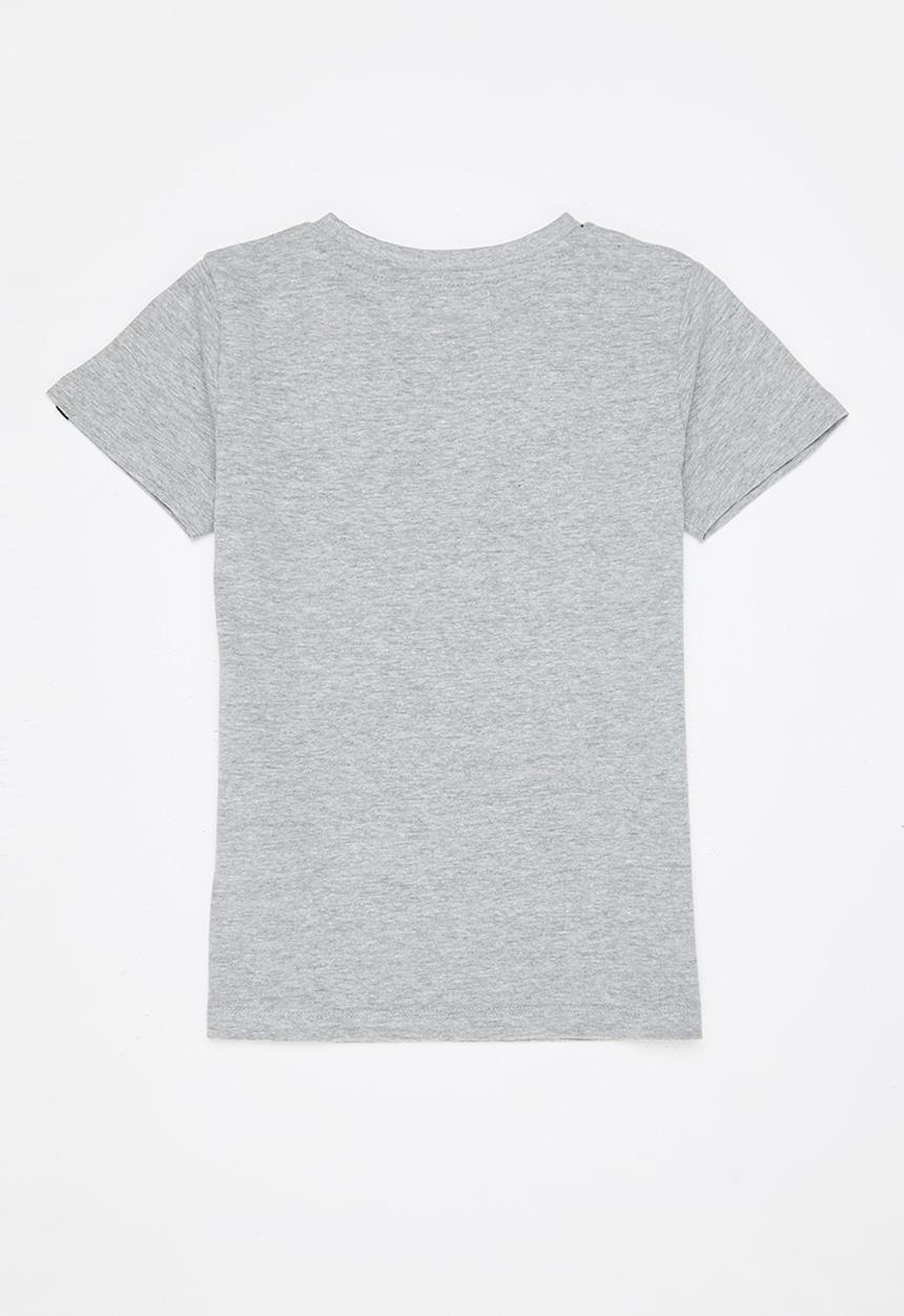 MINOTI - Teen boys respect T-shirt - grey 