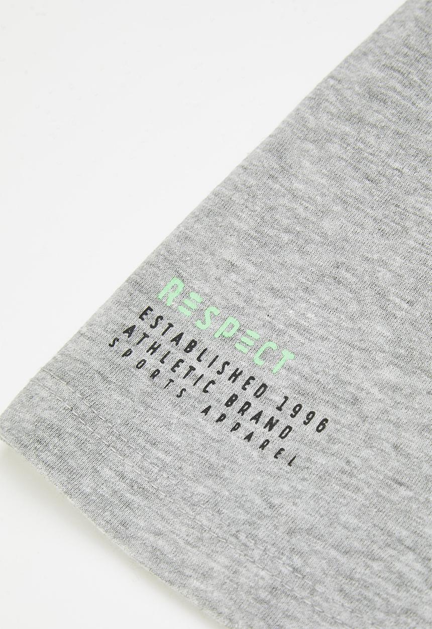 MINOTI - Teen boys respect T-shirt - grey 
