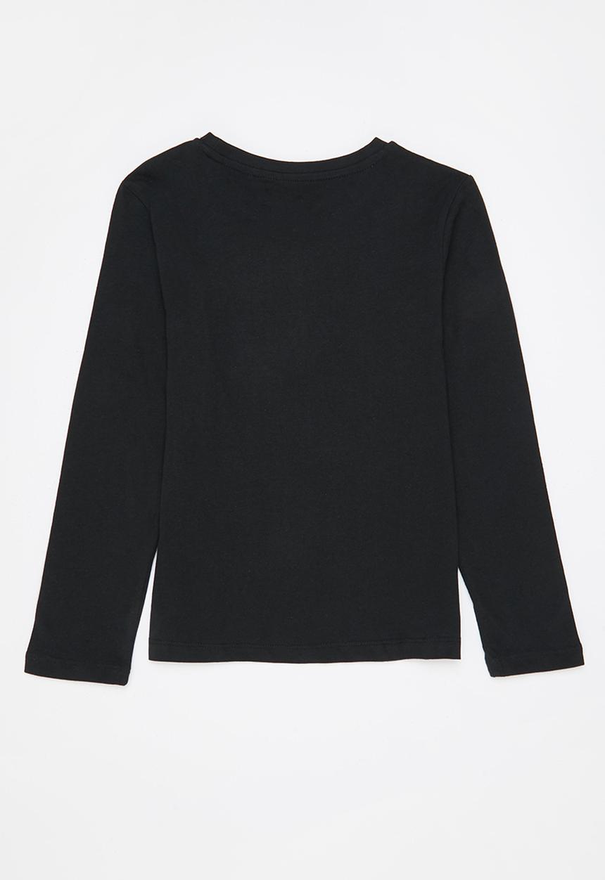 MINOTI - Teen boys basic brklyn graphic crew tee - black 