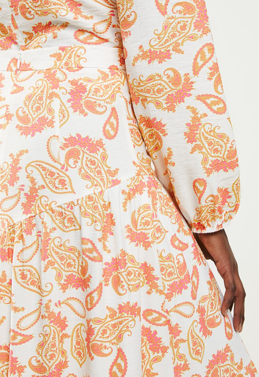 Glamorous - Paisley print maxi skirt coord - multi