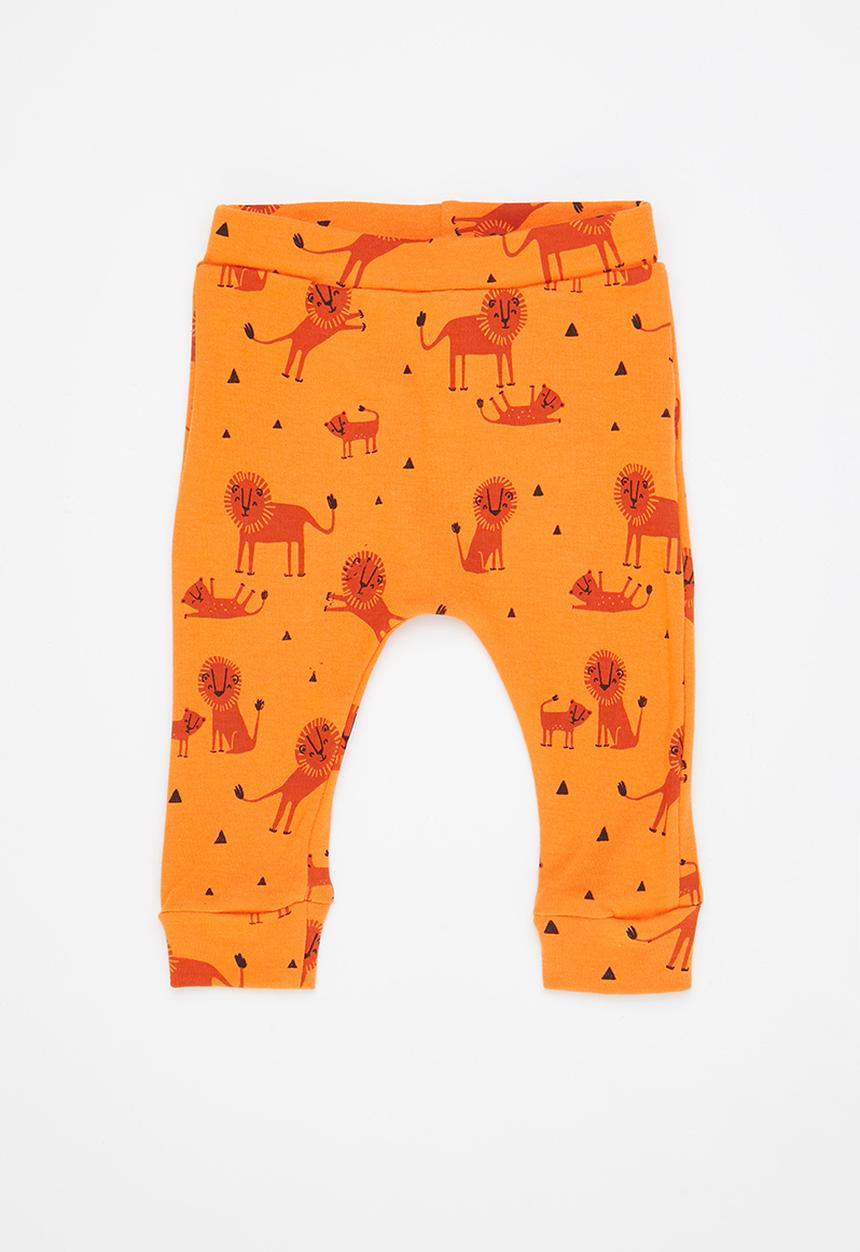 MINOTI - Baby cuff trousers - orange
